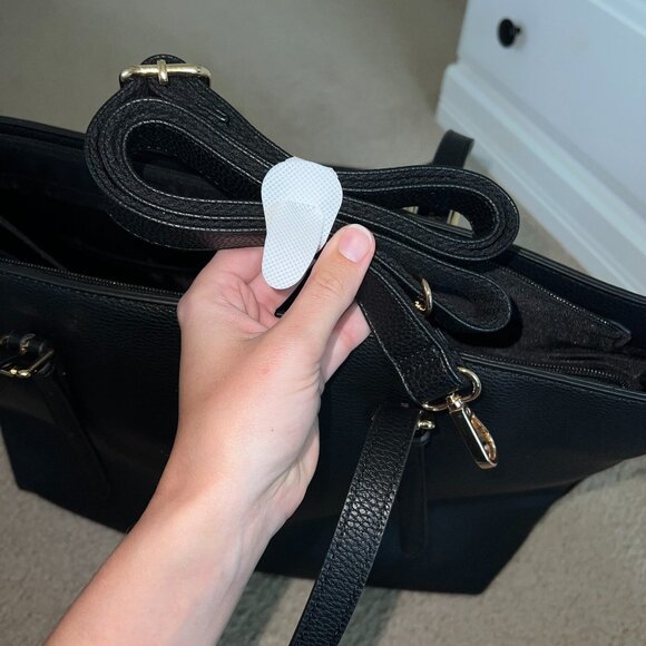 Faux Leather Computer Tote Bag - Picture 3 of 5